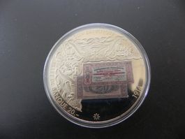 Grosse Medaille 20 Franken Banknote Erstausgabe 1914