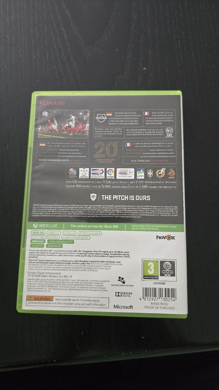 Microsoft Giochi: PES 2016 Pro Evolution Soccer Xbox 360 Spiel  – Usato da Wohlen AG venduto da jan_9l9q 2