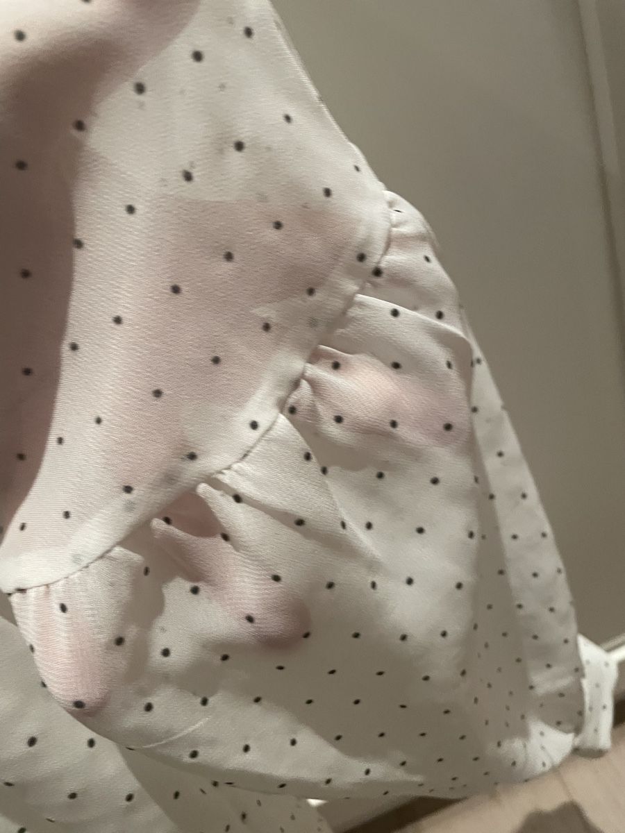 Massimo Dutti Camicette: Massimo Dutti White Blouse with Dots - Size 40 - Spring! – Usato da Oberwil BL venduto da Stellochkas 2