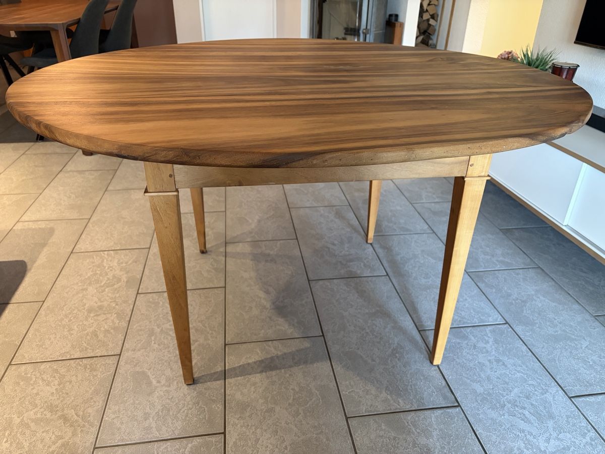 Tische: Beizentisch Bistrotisch Nussbaum Esstisch Biedermeier – Gebraucht aus Freienstein von Zippi007 3