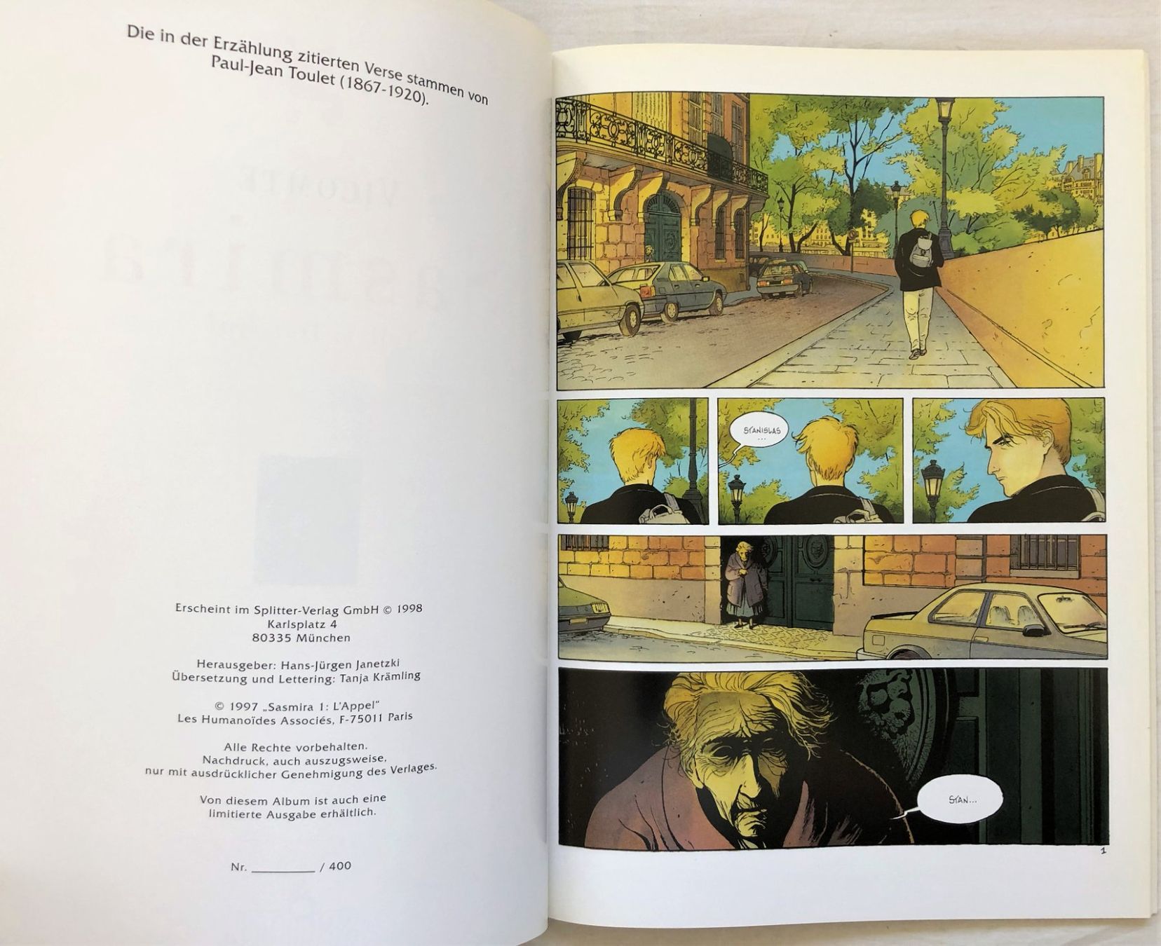 Comics: SASMIRA - Teil 1: Der Ruf - Splitter Verlag – Gebraucht aus Schaffhausen von durruti 2