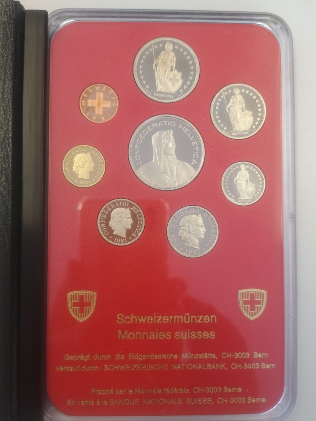 Tutti le monete: (1995) Orig. Münzsatz 1981, PP mit Karton – Usato da Rüthi (Rheintal) venduto da erdnuessli1 1