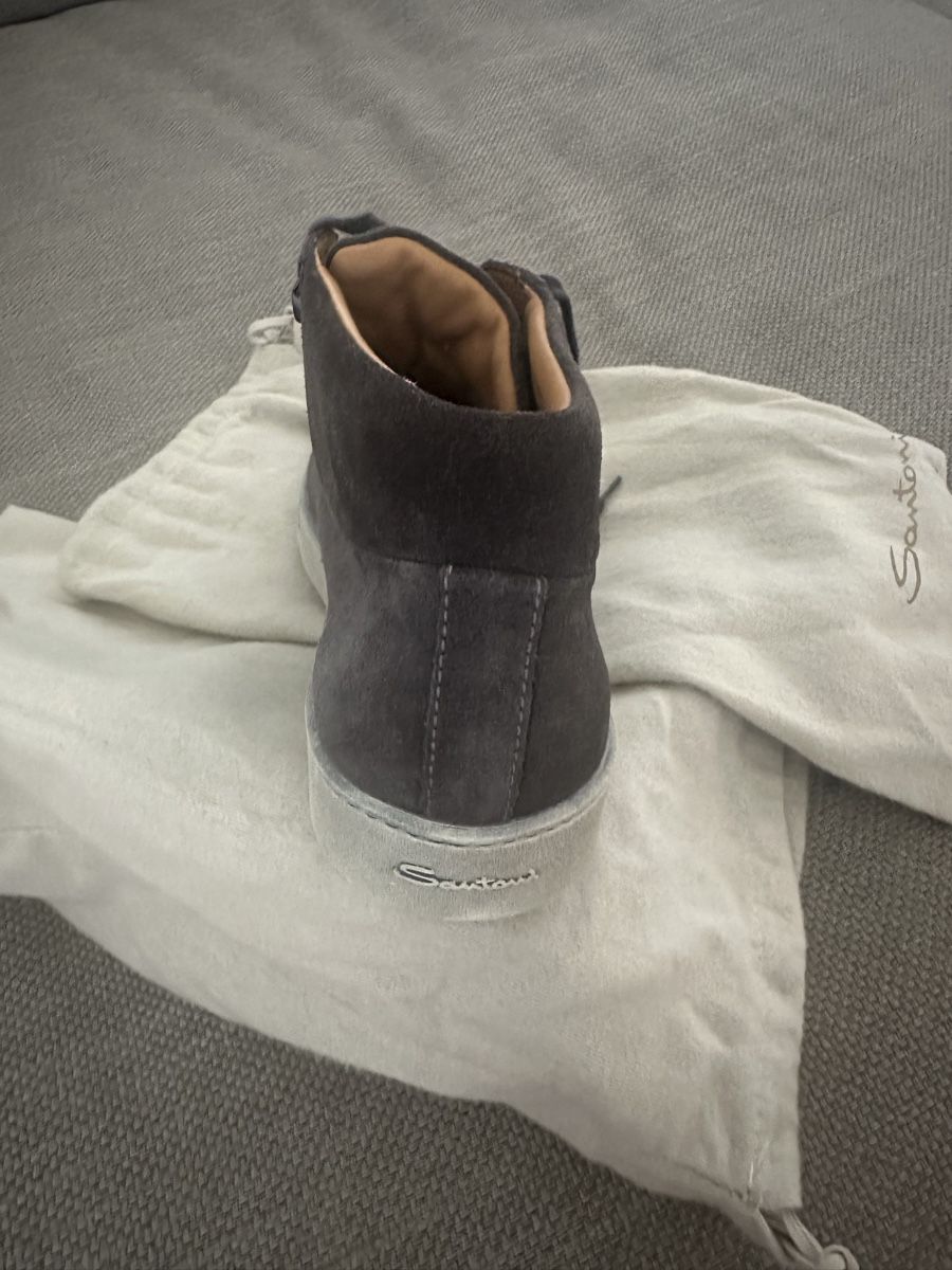Santoni Scarpe da uomo: Santoni Wildleder Sneaker Hightop Gr. 10 – Nuovo e nell'imballaggio originale da Wollerau venduto da Finkenwurf 3