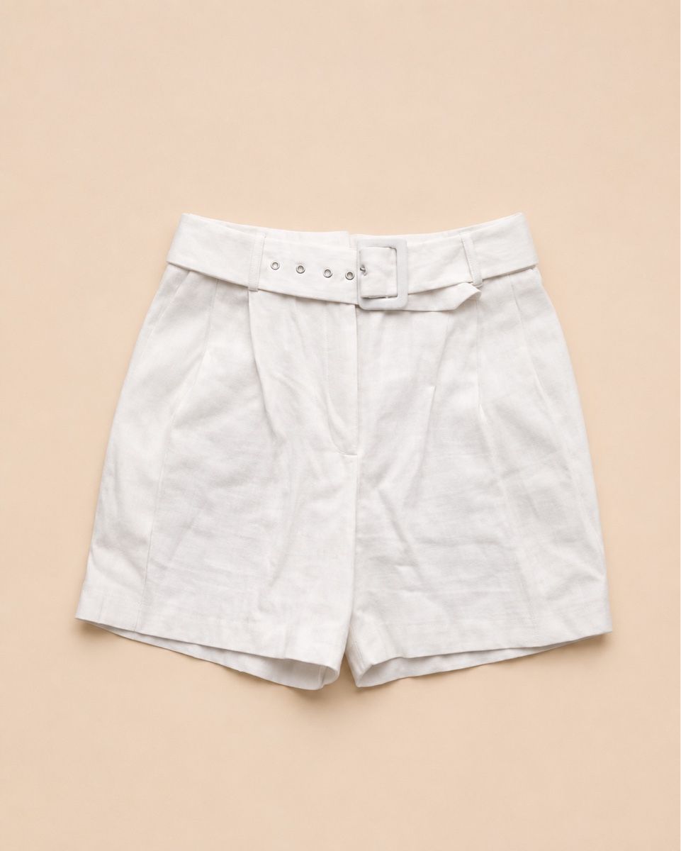 Pantaloni: SHORT BLANC CEINTURÉ – Nuovo (secondo la descrizione) da Lausanne venduto da KeNaChic 1