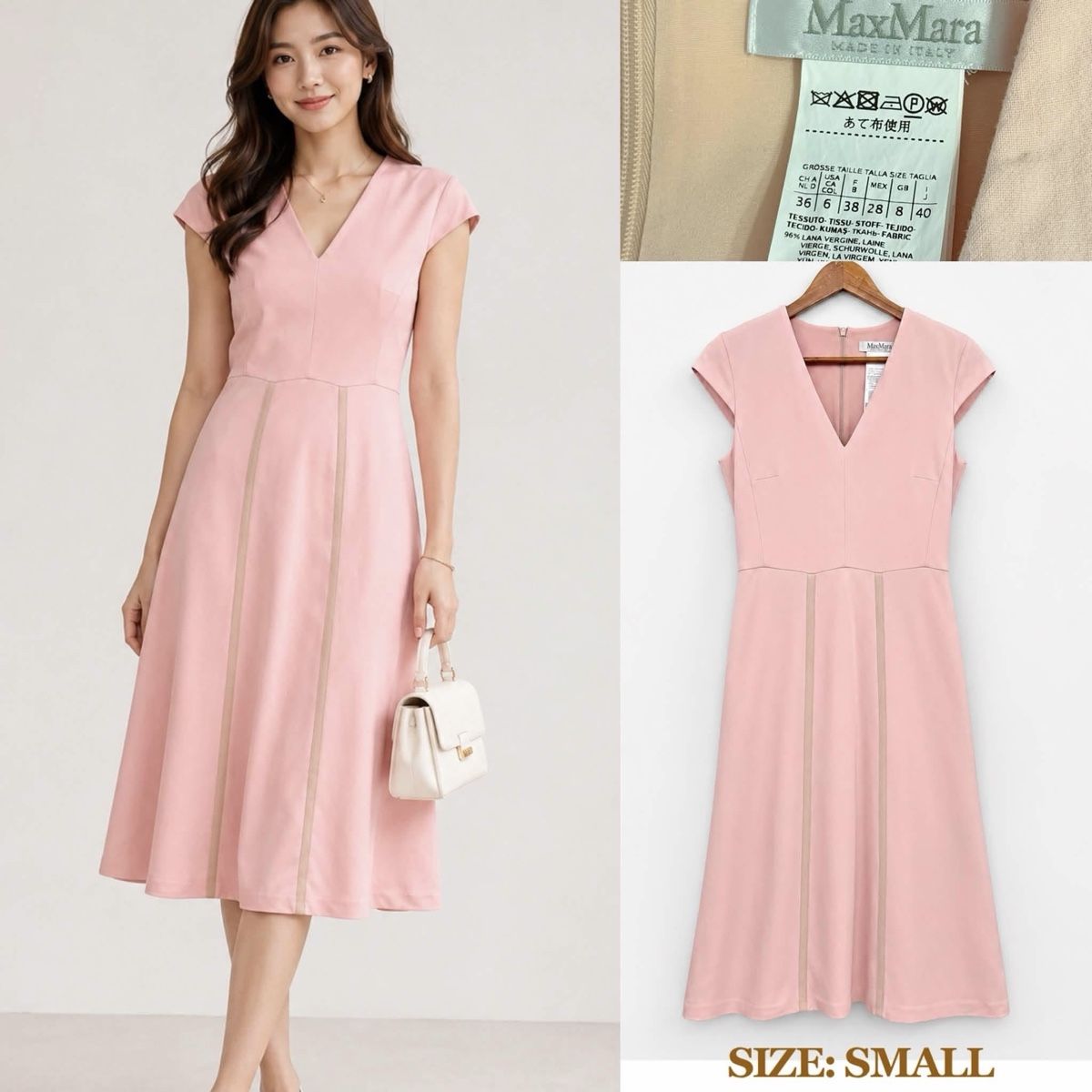 Max Mara Kleider: Max Mara Wool Pink Midi Dress – Gebraucht aus St.Josefen von lop_lh8d