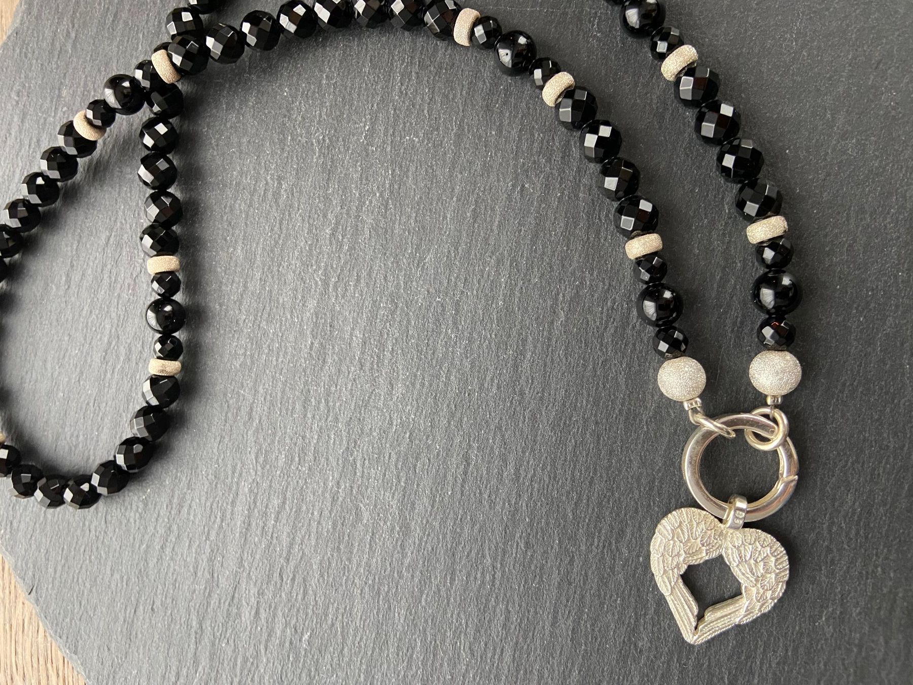 Sonstiger Schmuck: Halskette Onyx – Neu (gemäss Beschreibung) aus Unterkulm von esco 4