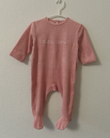 Pyjama Kiabi velours rose 6 mois ❤️