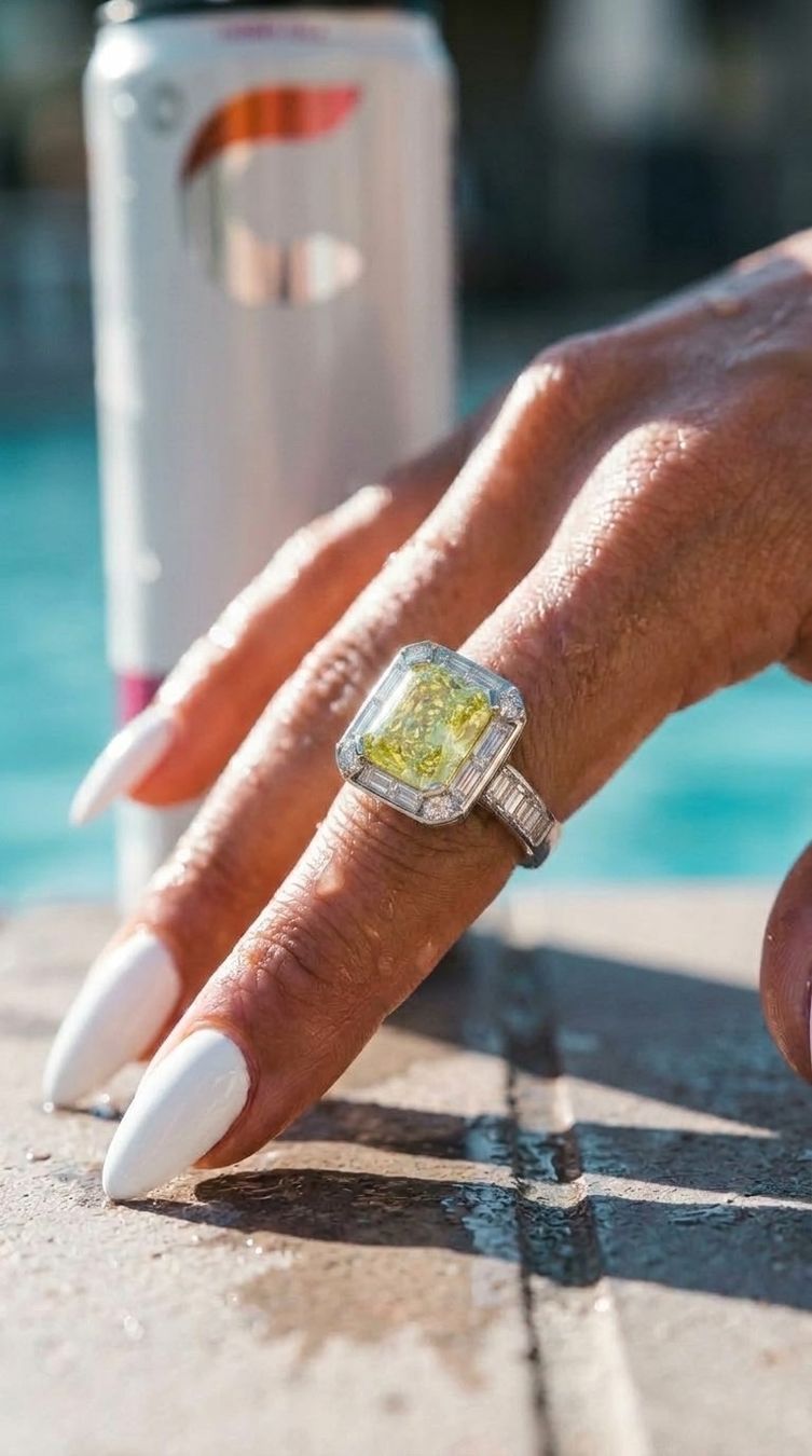 Anelli: Bague émeraude lime – Nuovo e nell'imballaggio originale da St-Maurice venduto da Sandrinette123