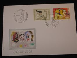 Werbemarken Europa FDC 2002 Nr. 1051-1052