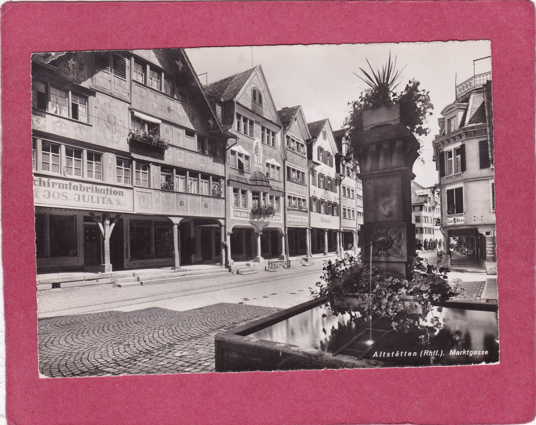 Ansichtskarten: Altstätten Marktgasse 1945 – Gebraucht aus Herisau von Lisegrat2008