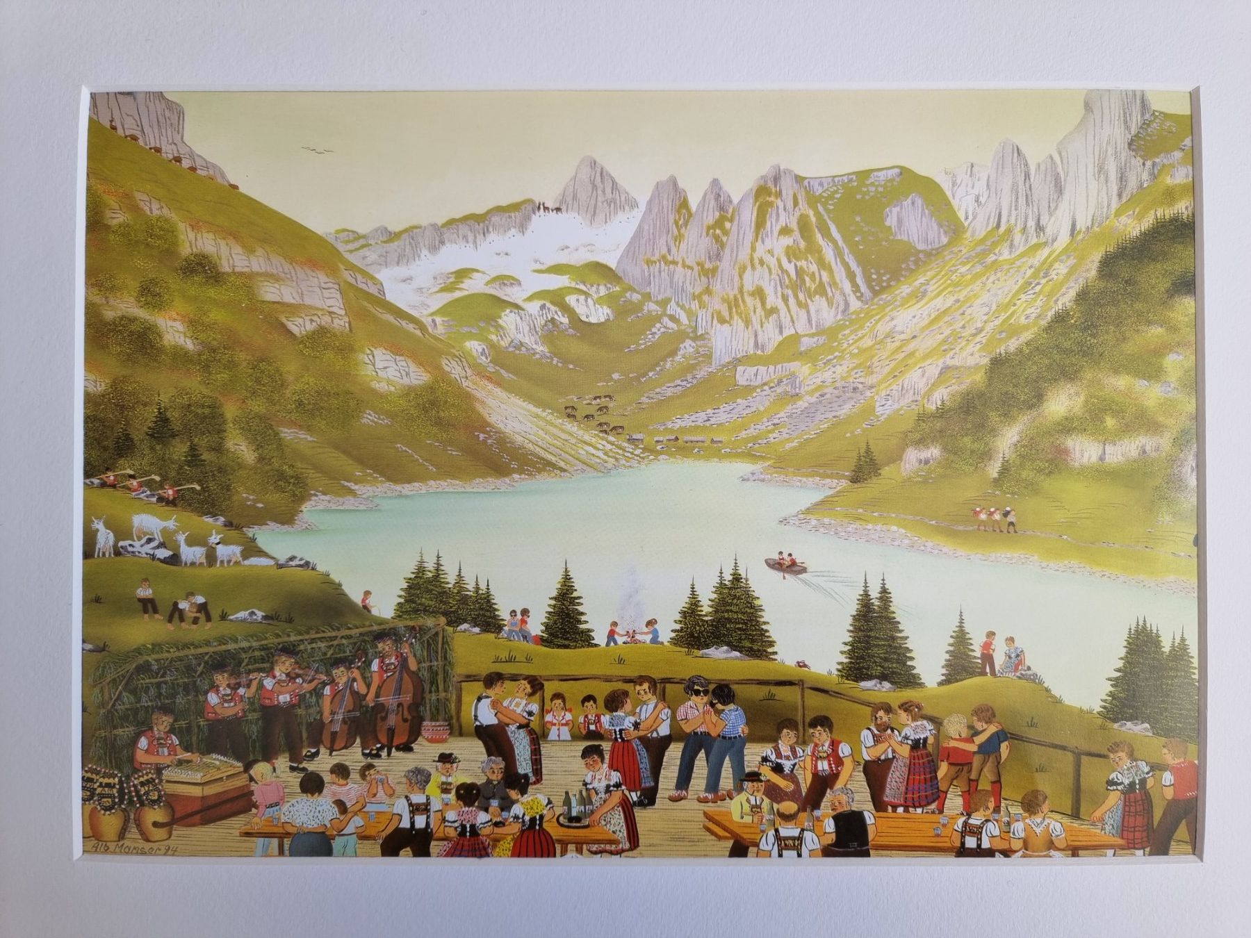 Foto & Immagini: BARBARA BILD HINTER PASSEPARTOUT MONTIERT MIT RAHMEN – Usato da Gersau venduto da grafik-kunst 2