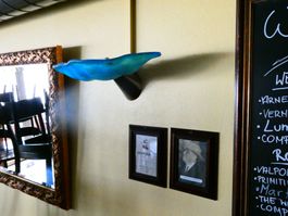 Murano Wandlampe, Glas blau, TRE made in Murano Venezia
