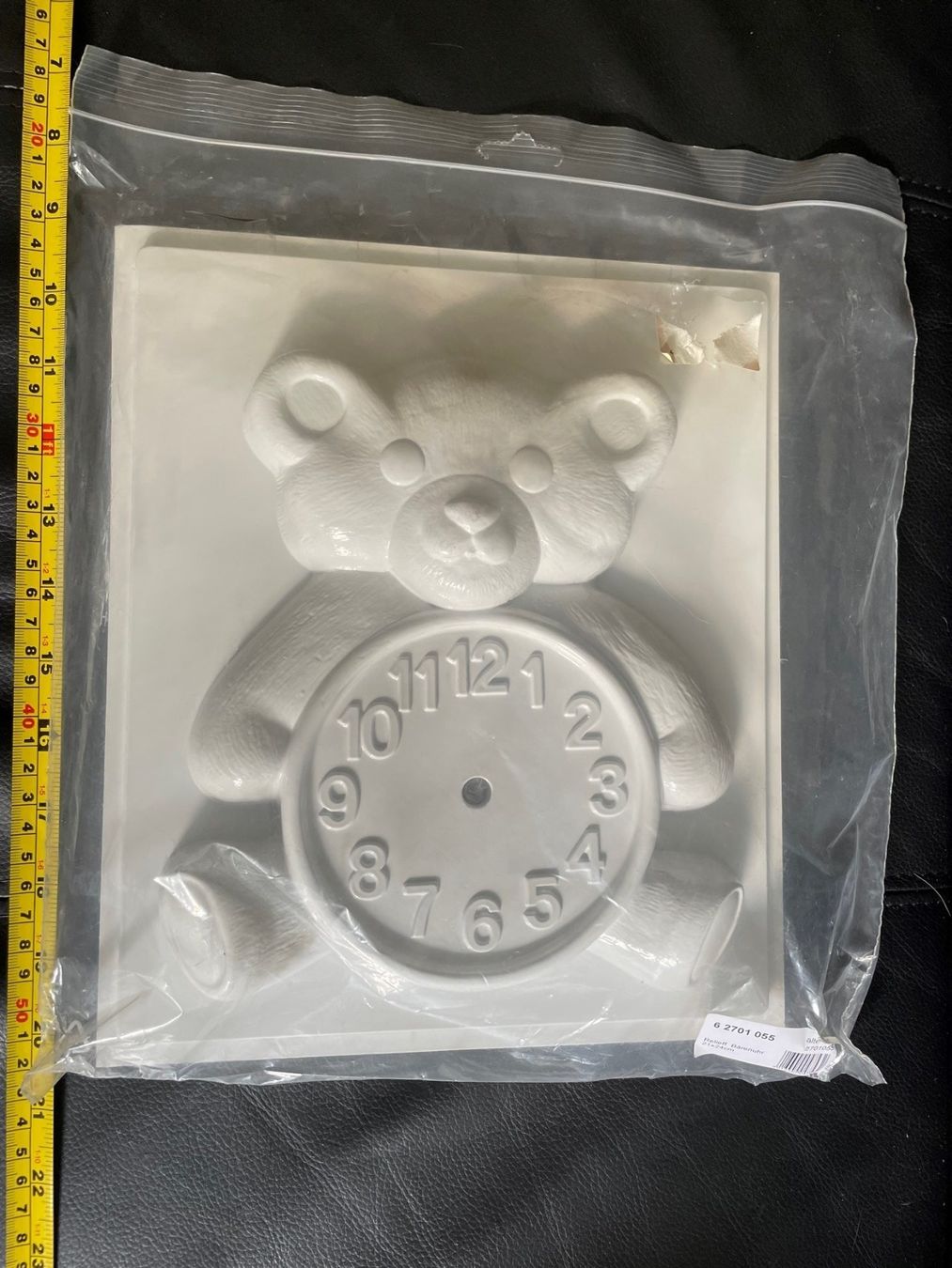 Sciablone: RELIEFFORMEN / GIESSFORMEN  Teddybär Uhr X – Nuovo e nell'imballaggio originale da Oberiberg venduto da Cheyha
