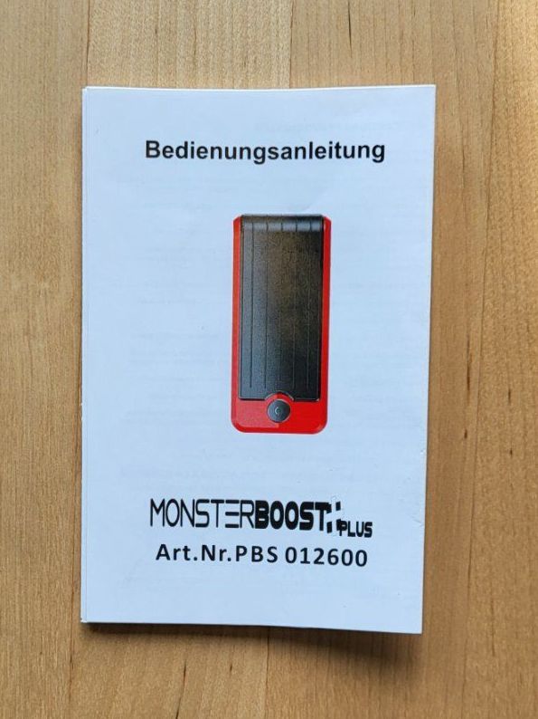 Caricabatterie: Monsterboost Plus Starthilfe PBS 012600, neuwertig – Nuovo (secondo la descrizione) da Rümlang venduto da Greenliff 2