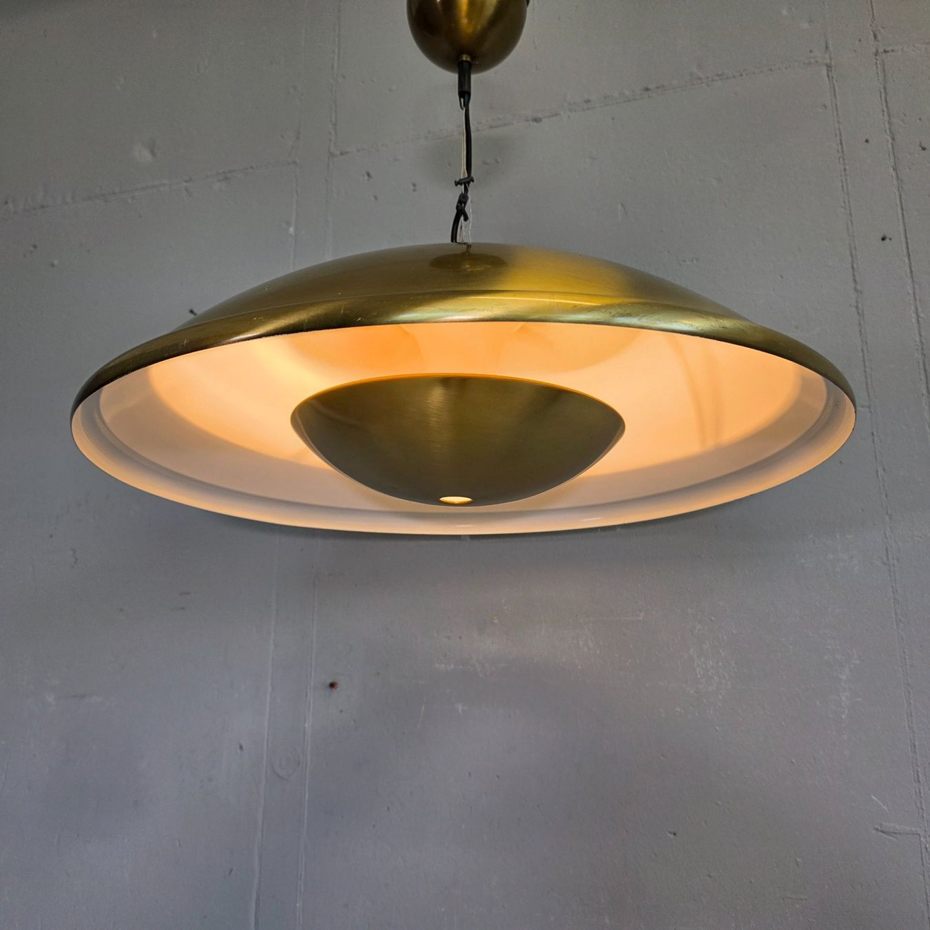 Lampadari & plafoniere: Vintage Ceiling Lamp, Brass, MCN Messing Hängelampe Leuchte – Usato da Nottwil venduto da Wondewa-Shop