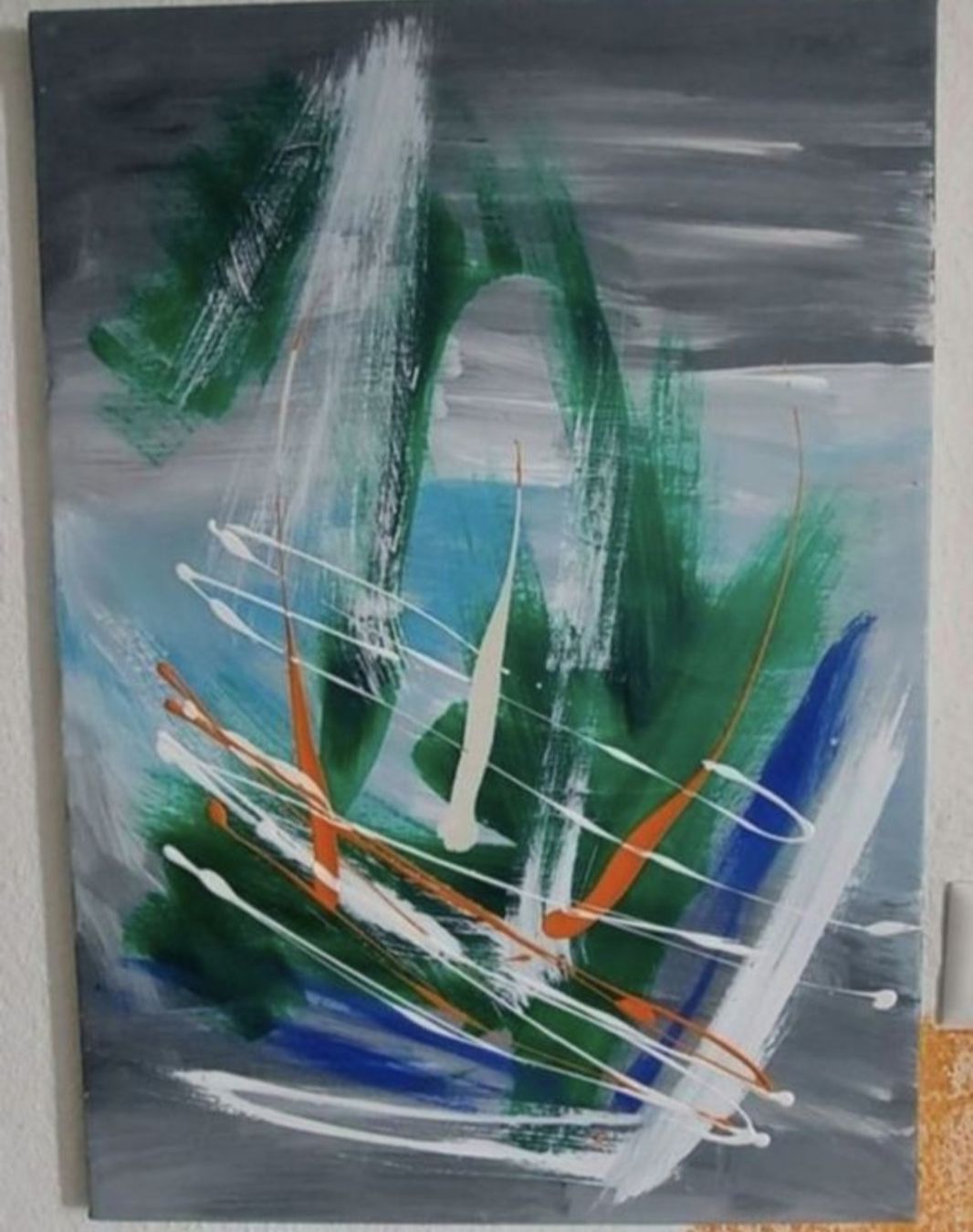 Gemälde: Gemälde " Chaos " handmade 50×70 – Neu (gemäss Beschreibung) aus Riehen von Steinbock1970