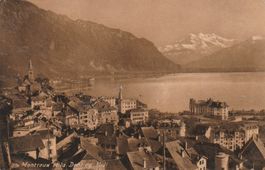 Ansichtskarte Montreux Dent du Midi gelaufen 1907