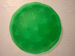 Grüne Glasplatte Deko Platte Sterneform Teller Glasteller...