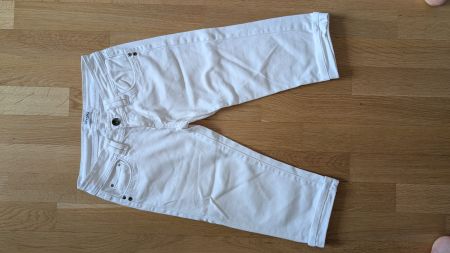 Damen Capri Hose weiss, Grösse 36