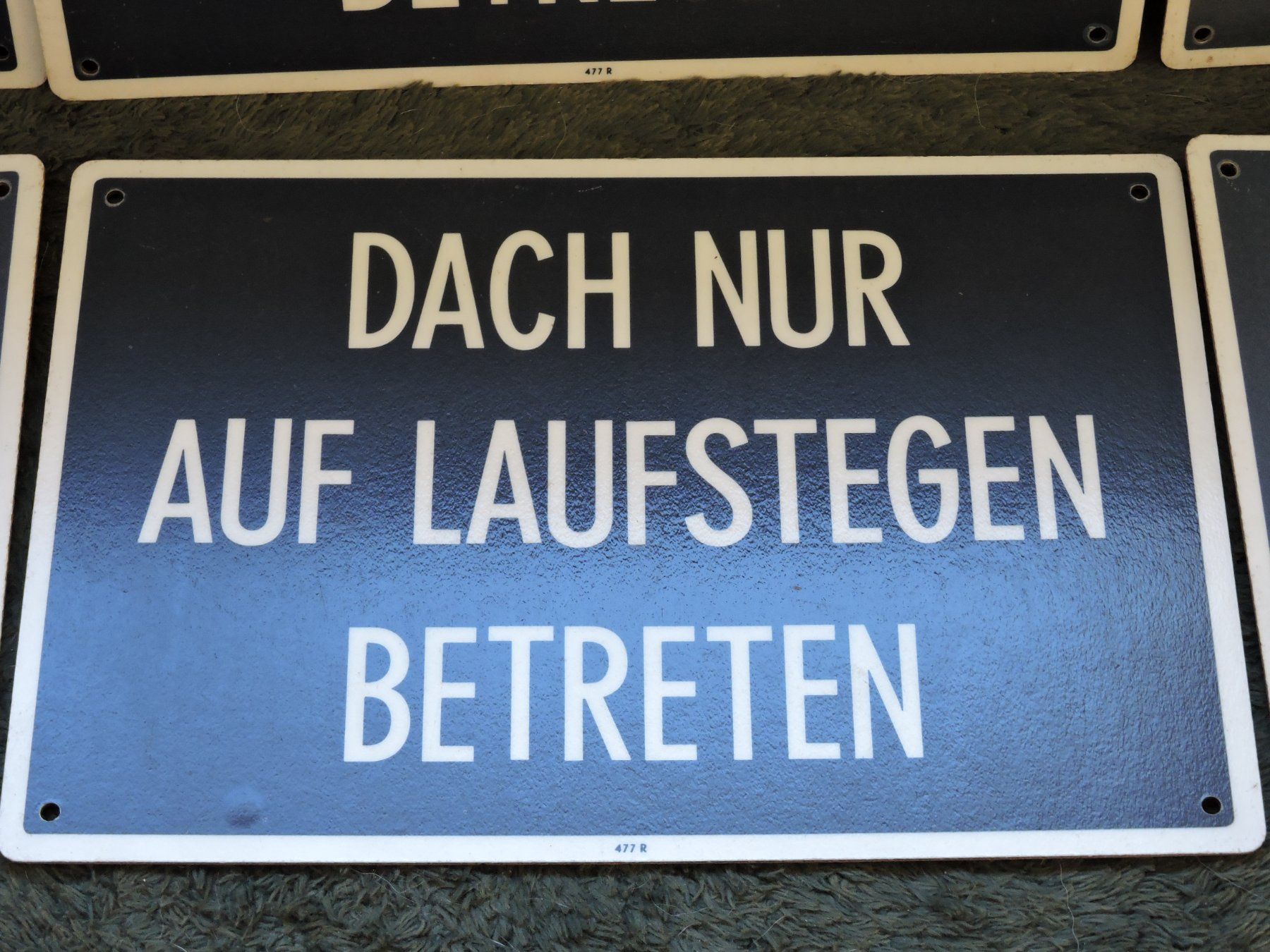 Insegne: alte Warntafel Schild – Usato da Neuenkirch venduto da tomtom72111 1