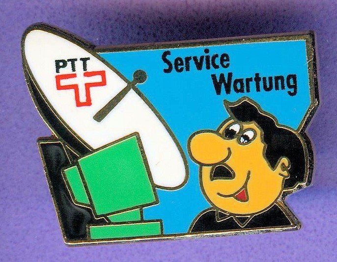 Placchette & Badge: PTT   Service Wartung – Usato da Winterthur venduto da Sammleroase