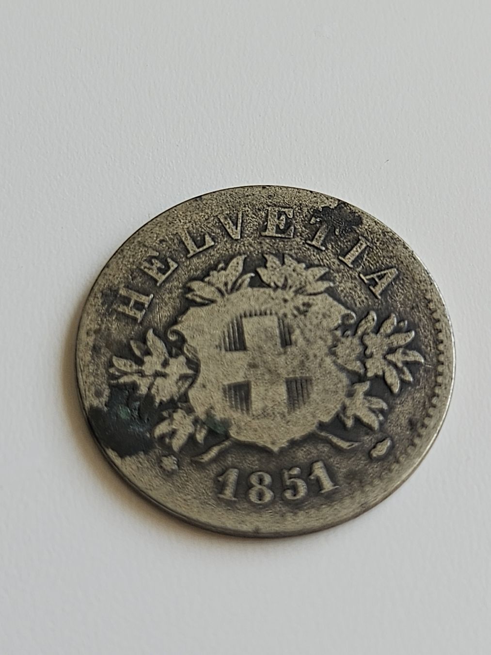 Tutti le monete: 20 Rappen 1851 – Usato da Pfäffikon ZH venduto da Melibol