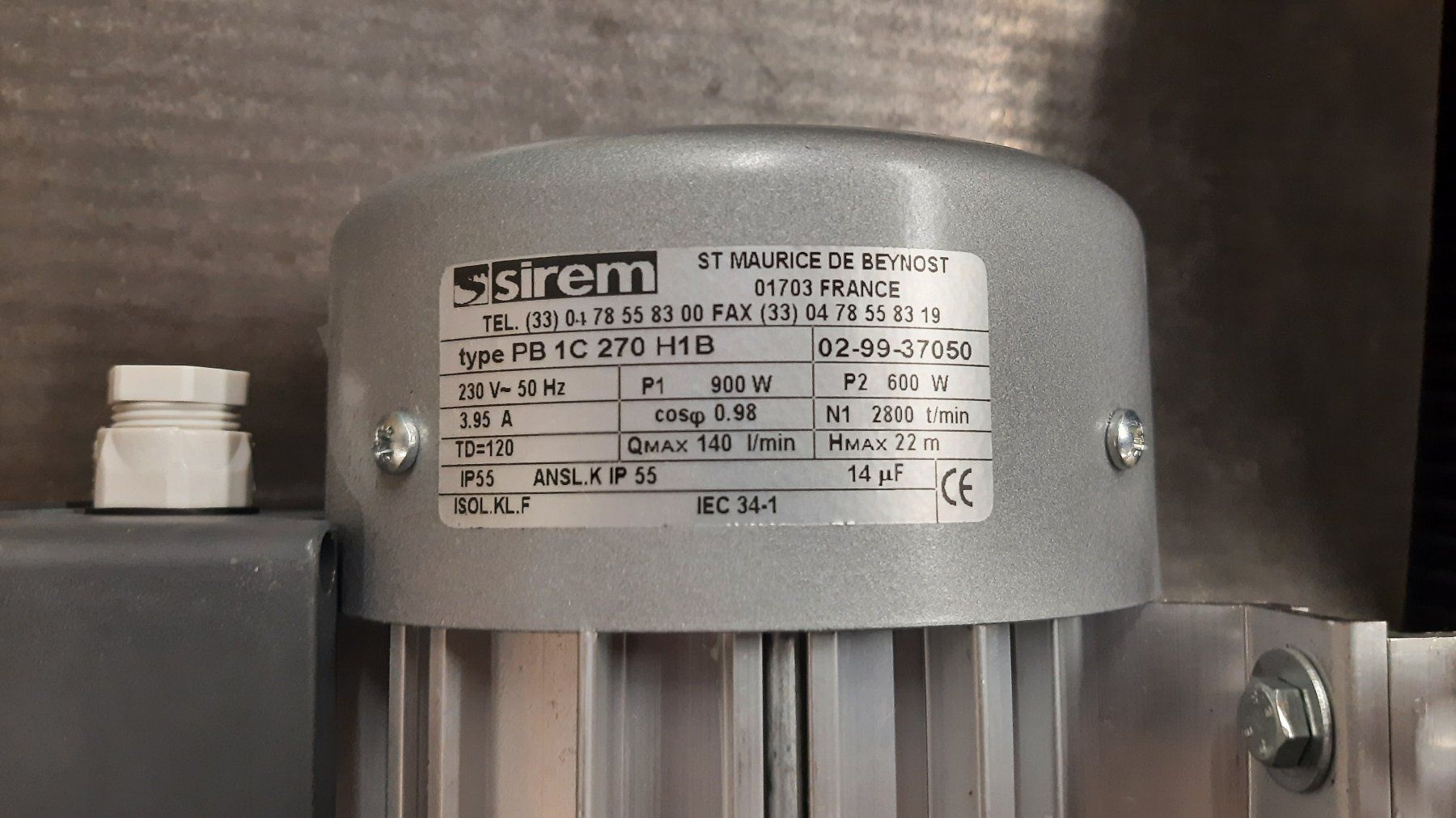 Pompe & Parti di ricambio: pompe centrifuge 900W – Usato da Attalens venduto da Gmsa68 2