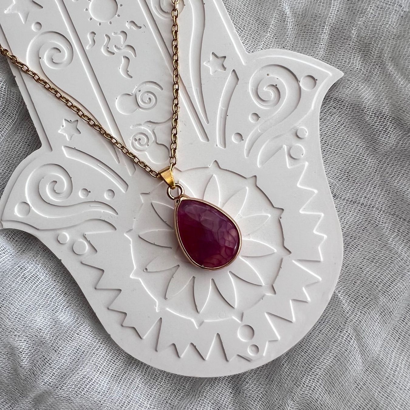 Ciondoli: Pendentif en agate rose – Nuovo e nell'imballaggio originale da Pully venduto da sunaddict 2