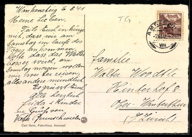 Cartoline postali: AK Amriswill, Marktplatz – Usato da Berlin venduto da bartko-reher 1