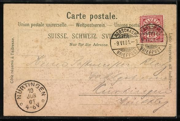 Cartes postales: Litho Heiden, Teilansicht u. Steinbock – D'occasion à Berlin par bartko-reher 1