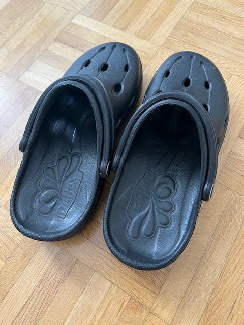 Scarpe da uomo: Bade - Latschen "Duflex" original Gr. 40 NEU! – Nuovo (secondo la descrizione) da Walenstadt venduto da ricamul 1