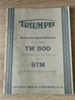 Anleitung Motorrad Triumph TM 500 und STM ca. 1930