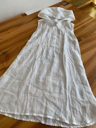 NILE Traum Kapuzenkleid ärmellos Gr. XS wie NEU weiss