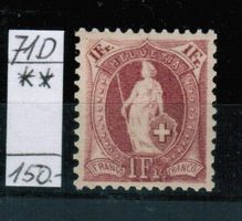 St.Helvetia Nr.71D ** postfrisch