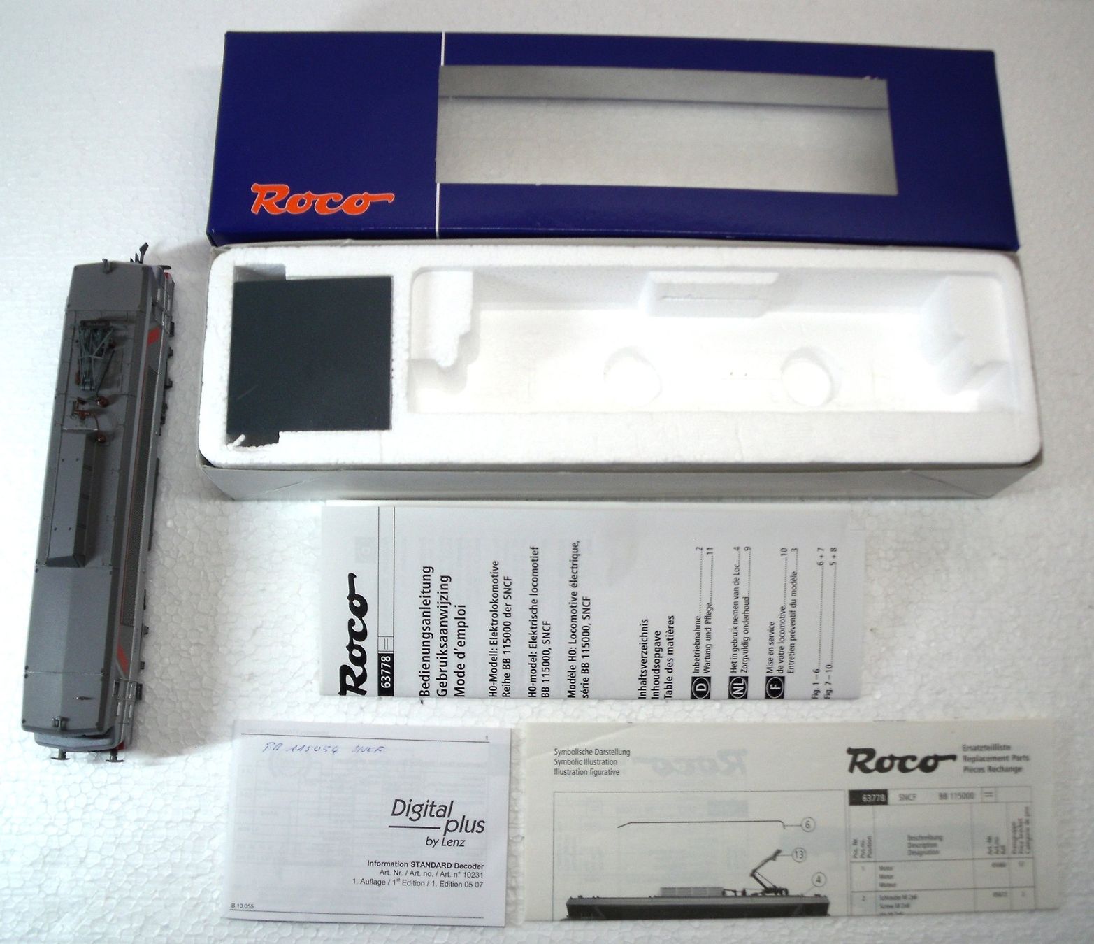 Roco Modelleisenbahnen: ROCO 63778 SNCF E-LOK BB115054 DIGITAL – Gebraucht aus Neuenegg von Holzli2 9
