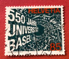 Nr.1348 mit Stempel 550 Jahre Universität Basel 2010  
