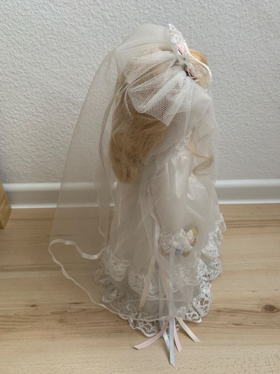Puppe - Braut im weissen Kleid 5