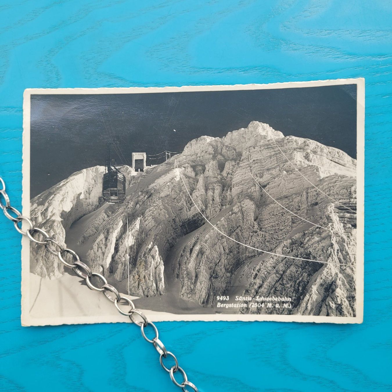 Cartoline postali: Säntis / Schwebebahn Bergstation 1938 – Usato da SCHÜBELBACH venduto da CoKaHa