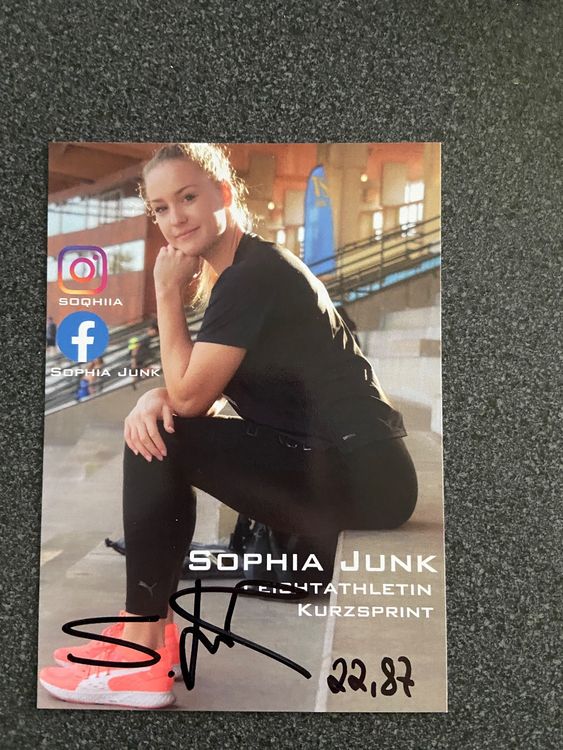 Autogrammkarte Sophia Junk Kaufen auf Ricardo