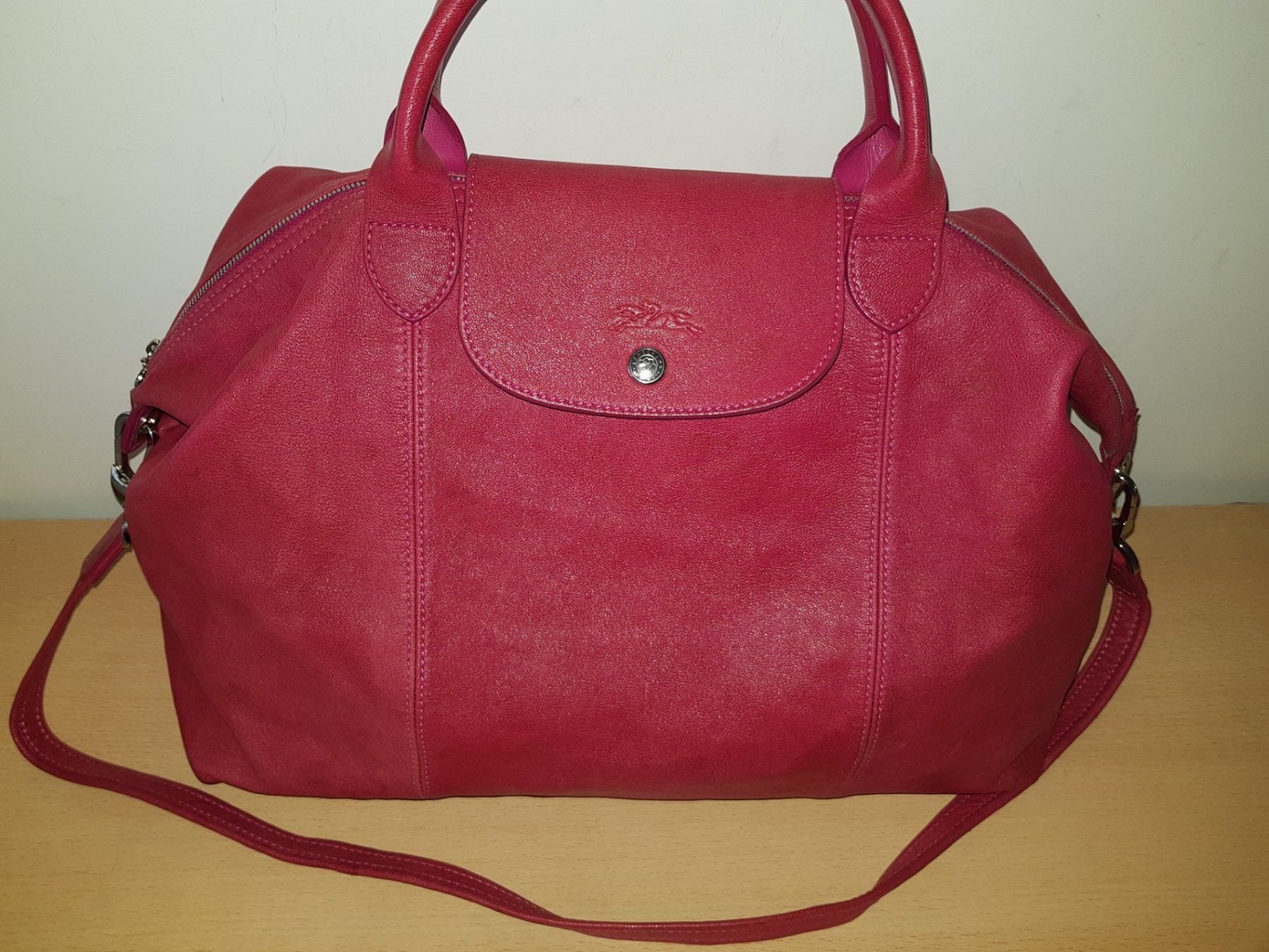 Longchamp Borse da donna: Original Longchamp Leder Handtasche – Usato da Basel venduto da Birs868 1