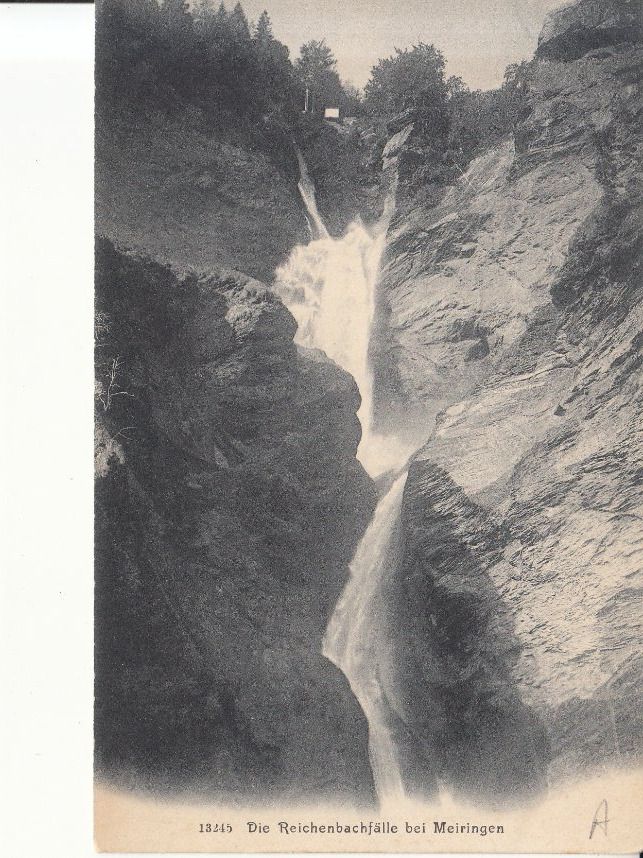 Cartoline postali: Meiringen Reichenbachfälle ca. 1910 – Usato da Bürglen TG venduto da StampGraf