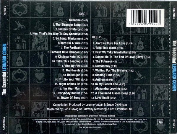 CD: Cohen Leonard: Essential - 2CD – Nuovo e nell'imballaggio originale da Steinhausen venduto da Vilivinili 1