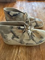Clarks Desert Boots gesprenkelt beige guter Zustand