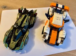 2x Lego Rennwagen, 76923 Lamborghini und 31089 Creater