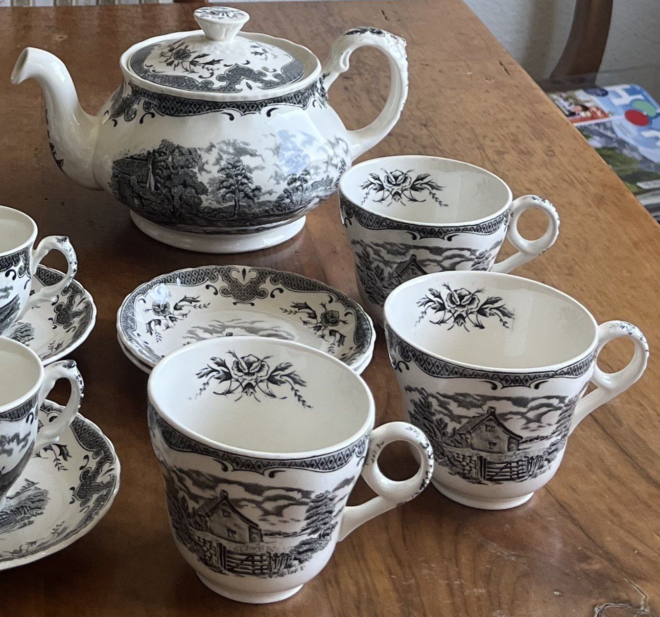 Set di piatti: W.H.Grindley England Teeges.16 Teile Scenes After Constable – Nuovo (secondo la descrizione) da Arlesheim venduto da Pyramide88 1