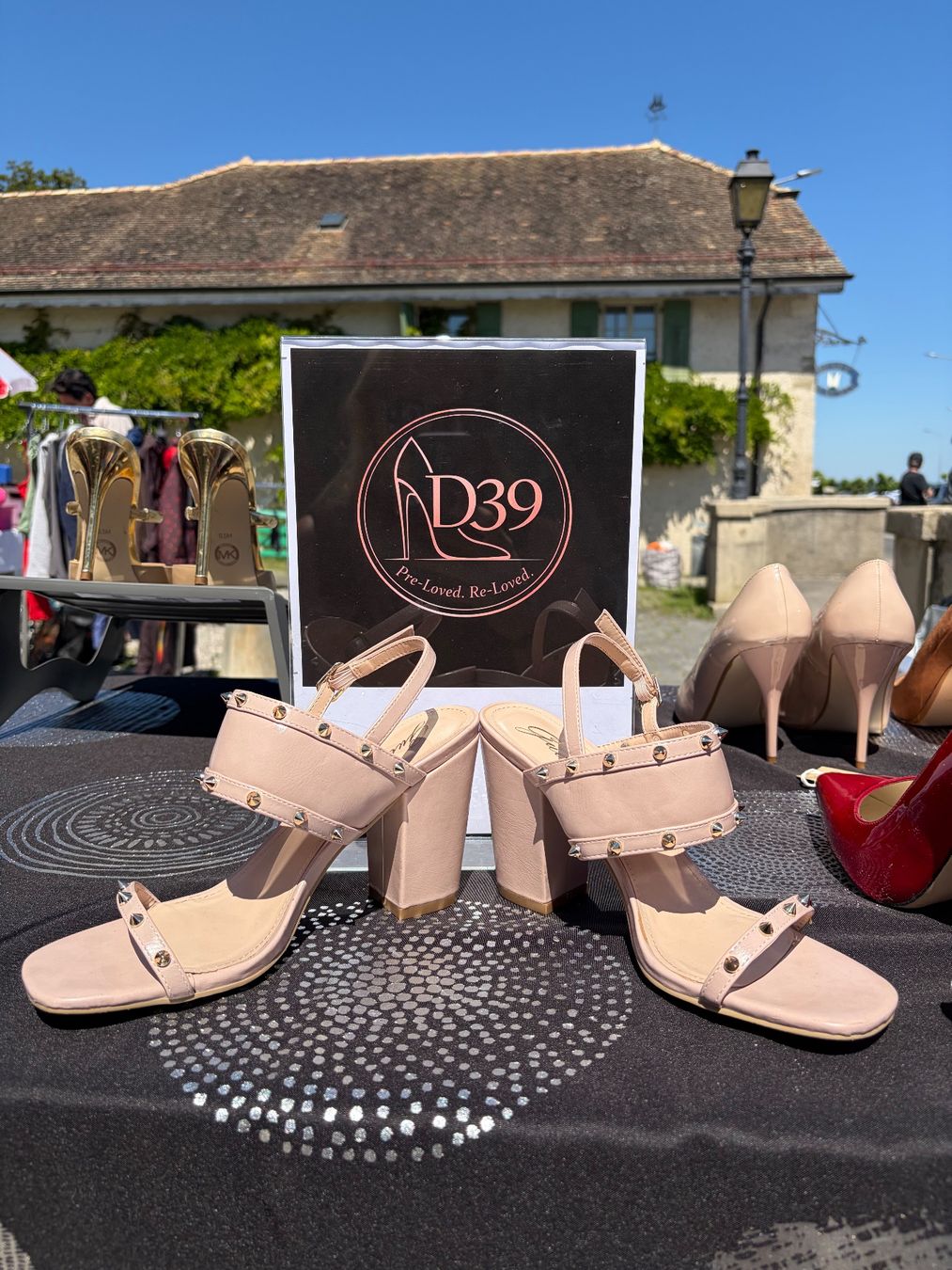 Guess Scarpe da donna: Guess Studded summer heels - beige - barely worn - size 39 – Usato da Nyon venduto da Deb_D39 4