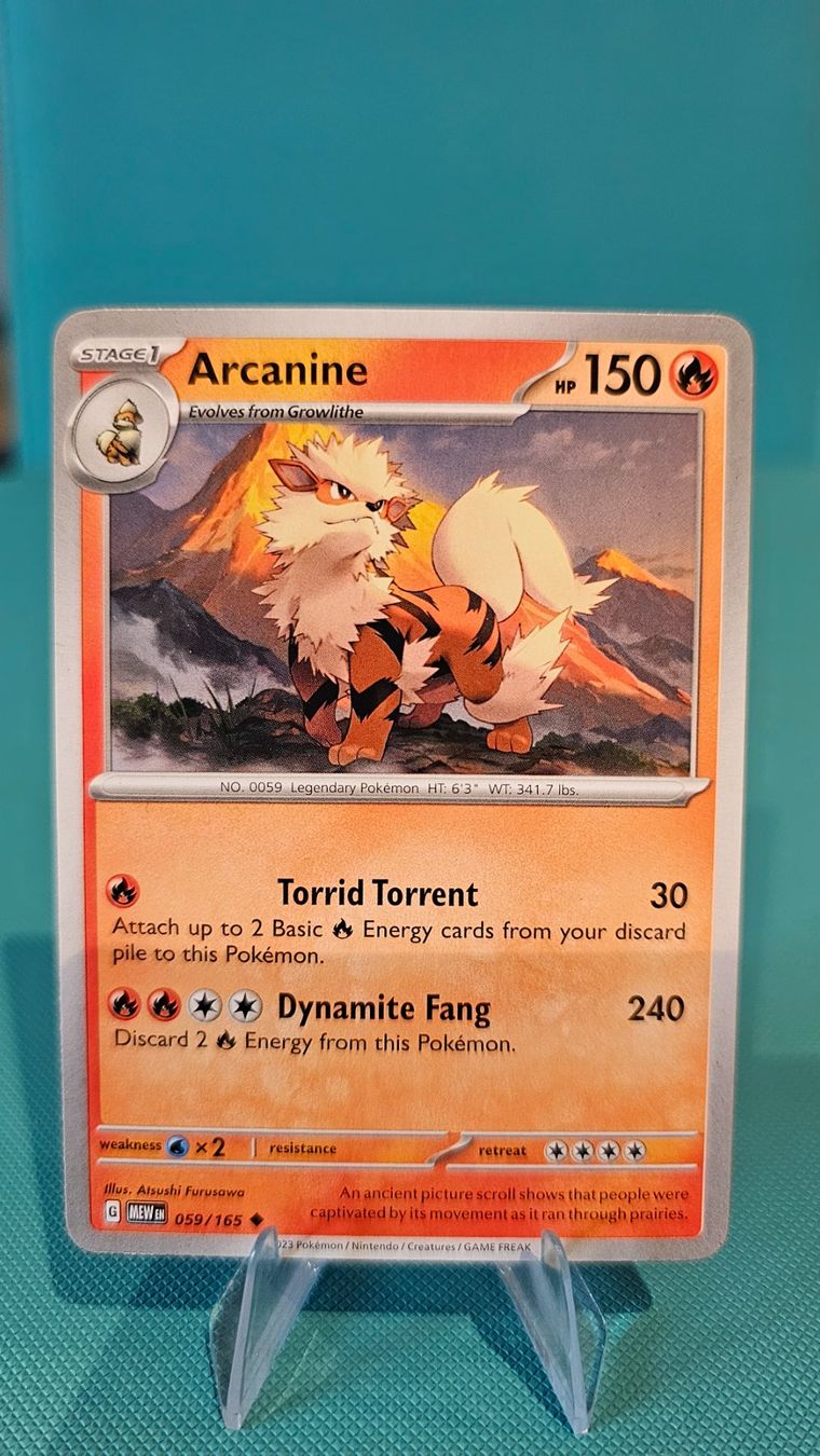 Pokémon Cartes à collectionner: Arcanine MEW 059/165 EN – D'occasion à Rheineck par Pinia03
