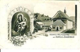Rigi Klösterli SZ Kapelle Gnadenbild 1915 gut erhalten