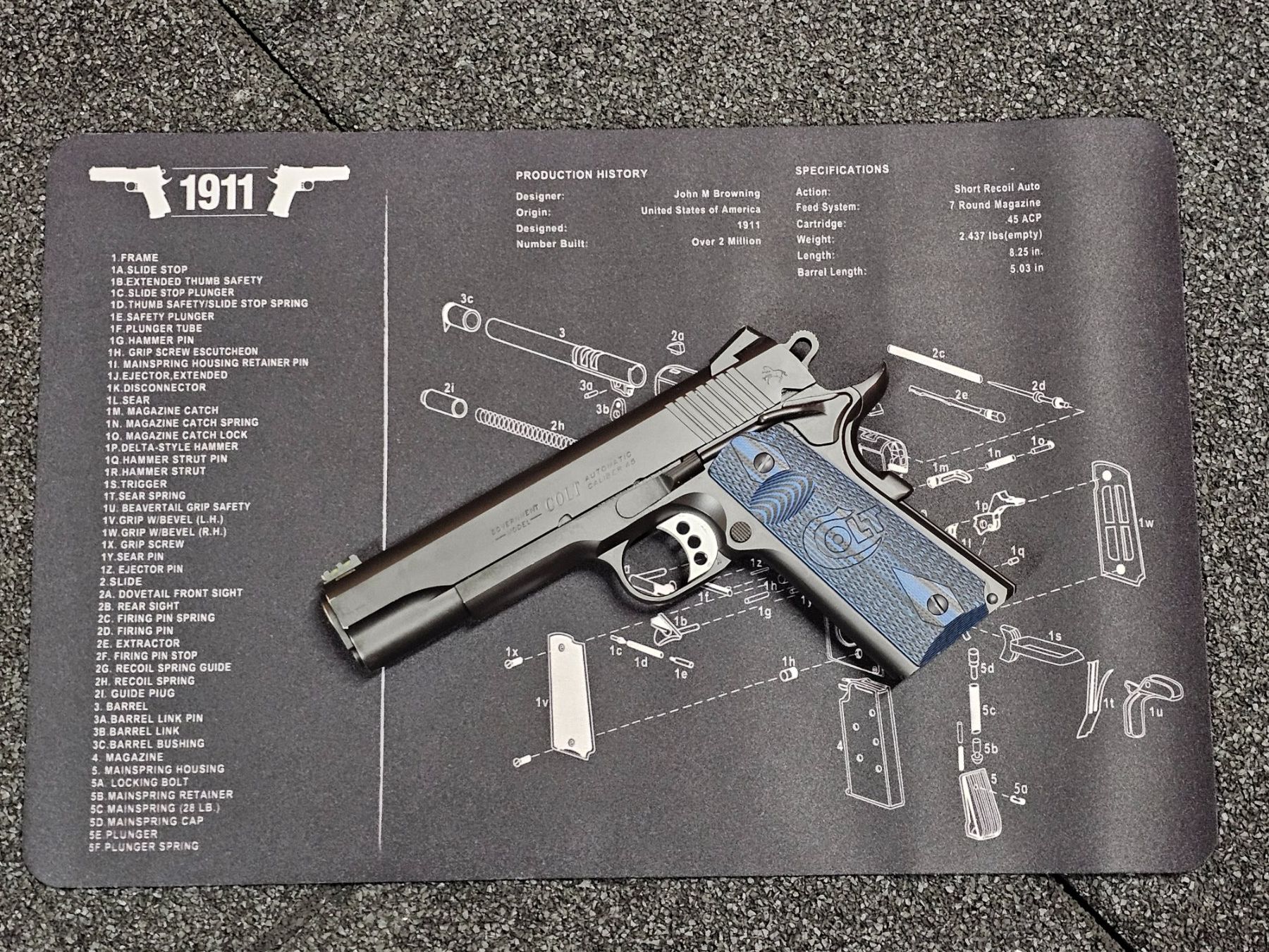 Alle Werkzeuge: Putz- und Zerlegematte Pistole 1911 – Neu und originalverpackt aus Frutigen von Darksmash666 3