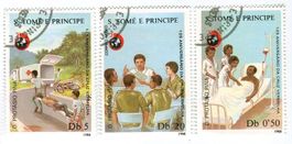 Briefmarken "Rotes Kreuz". São Tomé und Príncipe